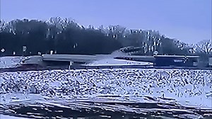 MUST SEE | Car goes airborne over US-131 exit, police investigating