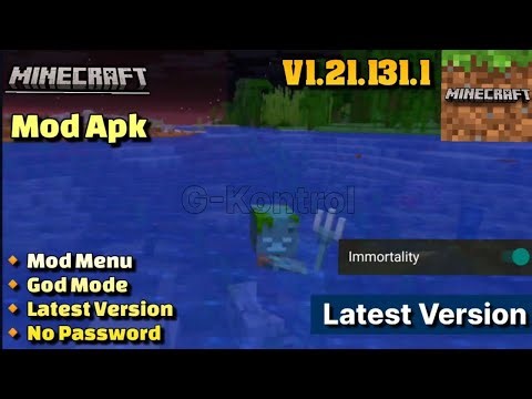 MINECRAFT Mod Apk v1.21.131.1 | Mod Menu | God Mode | Latest Version 2025