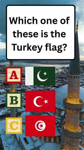 Which Flag Is Turkey's? #shorts #flagquiz