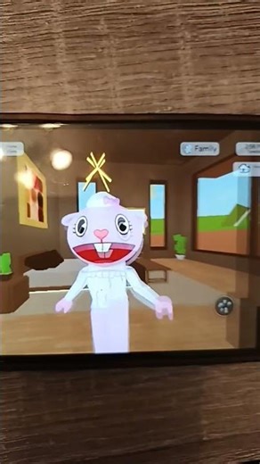 Lammy gets scared of a little girl #roblox #brookhavenrp #htf