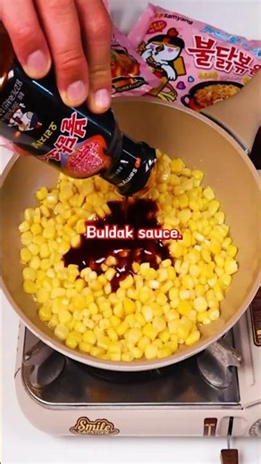 Ultimate Korean Buldak Corn Cheese Nachos (Doritos). 🔥🧀