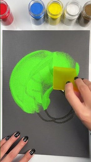 Sand painting of Chinese cabbage #viralshorts #sandasmr #oddlysatisfying #Relaxing #shorts