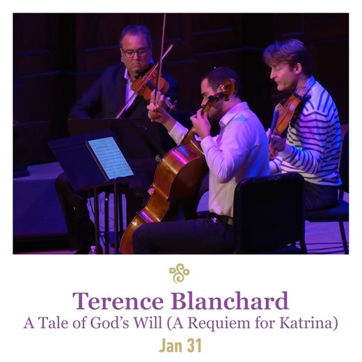 Don't miss Terence Blanchard live in Detroit on Jan 31. Buy tickets at bit.ly/4cw3Biw. Experience the resilience and soul of New Orleans through the powerful lens of Terence Blanchard’s A Tale of God's Will. This Grammy Award-winning requiem for Hurricane Katrina fills Orchestra Hall on January 31, expanded with the E-Collective and the Turtle Island Quartet. | Detroit Symphony Orchestra