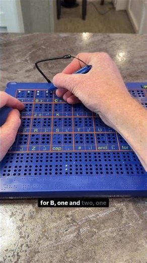 The BrailleDoodle is such a cool way to learn and practice braille and make tactile art #braille