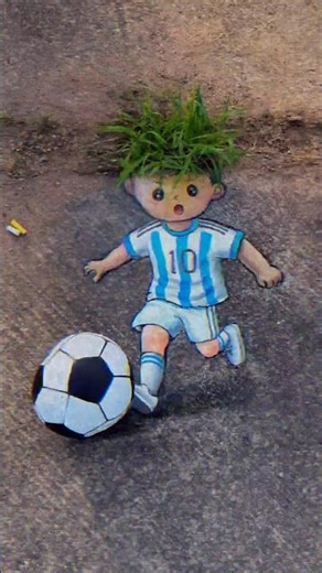 Lionel Messi Pencil Drawing with Football | Realistic Football Art | Football Legend Portrait
