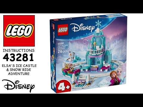 How to build LEGO Disney 43281 - Elsa's Ice Castle & Snow Ride Adventure (Step-by-Step Tutorial)