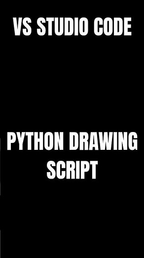 visual studio code python drawing script