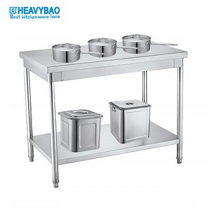 [Hot Item] Heavybao Stainless Steel Table Kitchen Table Restaurant Business Garage