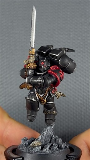 Black Templar Vanguard Veteran Sergeant painting Process! #warhammer40k #40k #castellanpetrus