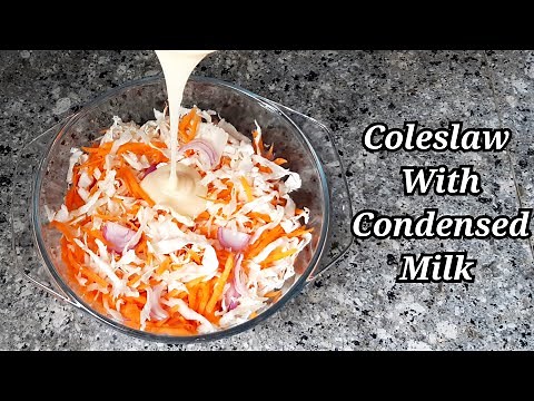 Coleslaw Salad With Condensed Milk in 5 Minutes Only | Easy Recipes