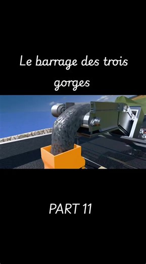 Le barrage des Trois-Gorges (chinois simplifié : 三峡大坝 ; chinois traditionnel : 三峽大壩 ; pinyin : Sānxiá dàbà) est un barrage sur le Yangzi Jiang, situé dans la province du Hubei, au centre de la Chine. Il a été mis en service par étapes de 2003 à 2012 et a créé une retenue de 600 kilomètres de longueur.#hydraulic #eau #barrage #toutlemonde🌍 #ketletverdier