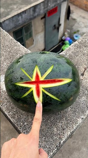 Experiment: Will a watermelon explode if it rolls down from a tall building? 🍉💥#waterballoon