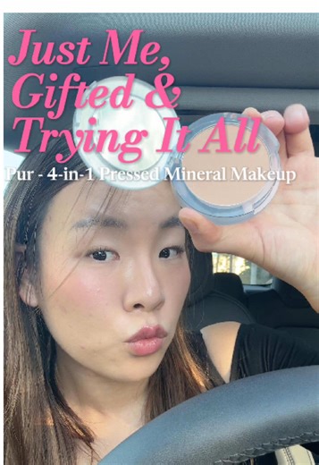 Episode 3 of my series Just Me, Gifted, And Trying It All ✨ This time I’m trying the 4-in-1 Pressed Mineral Makeup Broad Spectrum SPF 15 sent by @PUR , and wearing it the way I actually would in my real routine. Light base day = moisturizer, light concealer where needed, then pressed this in with a brush for an easy, skin-like finish ☁️ No heavy layers, no overthinking. It evened out my skin tone without feeling cakey, and I really liked how natural it looked throughout the day — especially for 