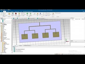 1x 4 2x2 array antenna in cst with optimization in cst feko ie3d hfss