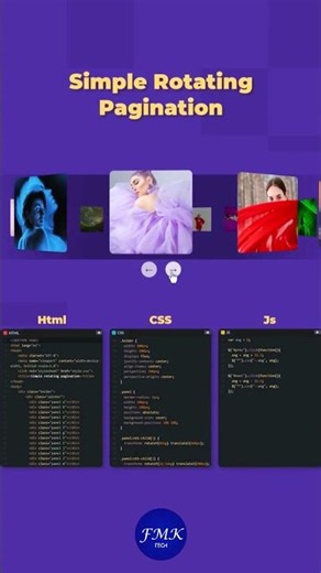 Simple Rotating Pagination | HTML | CSS | JavaScript