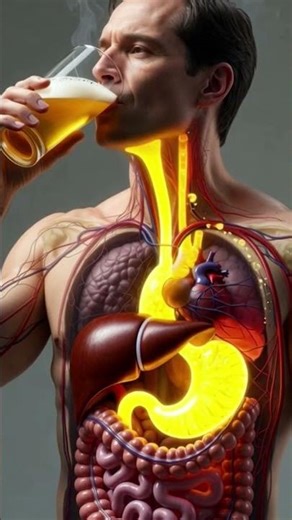 “Alcohol Absorption Inside the Body | Realistic Medical Visualization”