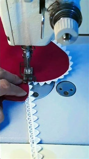 Easy Sewing Tricks for Lace and Cutwork Design #shortsfeed