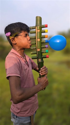 Seven Balloon Big Bamboo Toy | Amazing DIY Craft