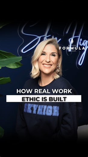 Some lessons in work ethic aren’t taught.. they’re lived. Throwback podcast episode with @brittanyhfranklin is out now! 🎯 Comment “Sky High” and we’ll DM you the full episode. | Success Formula Podcast