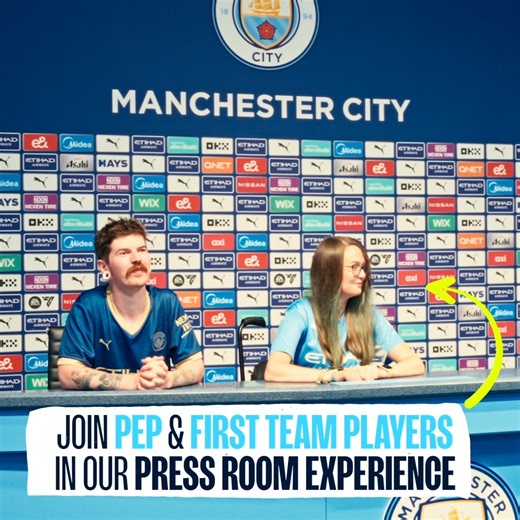 Experience and walk through the home of Manchester City through our immersive stadium tour! 🏟️ 🔗 mancity.com/tours | Manchester City