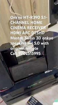 Onkyo HT-R390 5.1-CHANNEL HOME CINEMA RECEIVER HDMI ARC DTSHD Master Audio 3D and onkyo 5.0 speakers