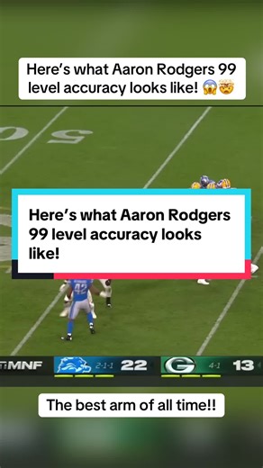 Aaron Rodgers' Incredible Arm Accuracy Explained