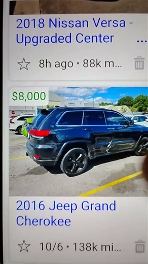 2016 jeep Grand Cherokee 138k 8,000 nice jeep