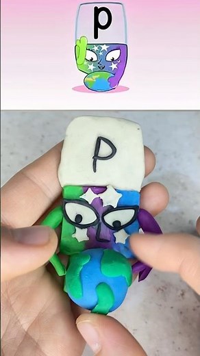 I made Alphablocks “P”