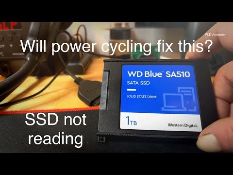 SSD not reading Will power cycling fix it?