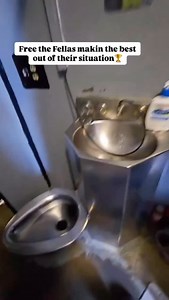 Prisoner turns his sink into a shower with a small hose and self made shower head to control water flow. This is very creative and unique ! 🚿🌧️🛀 #creative #clean #inovation #prison #explore #godliness | Prison BARS