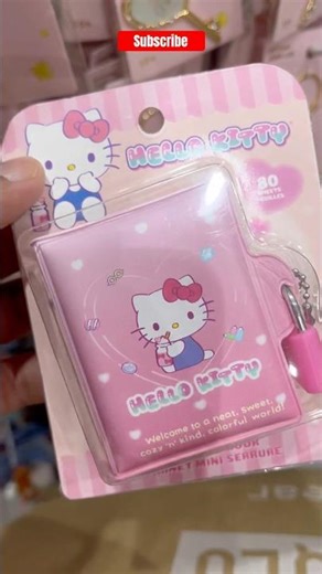 Hello Mini kitty lock book #miniso #sanrio #hellokitty #cinnamoroll #kuromi #minibook #shorts