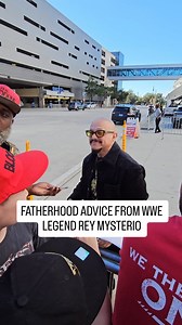 Fatherhood advice from the best dad of all time, Rey Mysterio @619iamlucha @dominik_35 #reymysterio #dominikmysterio #wwe #wweraw #lucha | Worldwrestlingkid
