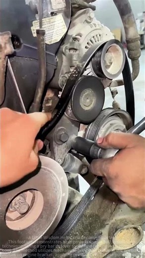 Easy way to install engine belts