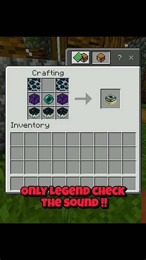 Only Legends Will Hear This Sound 😱 | Minecraft Secret Craft #minecraft #mcpe #shorts