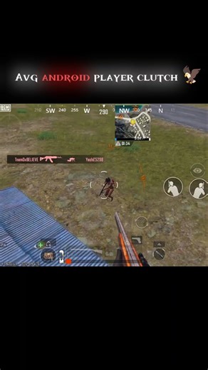 Avg android player clutch 🦅 #pubgmobile #shortsfeed #shortsviral #trendingshorts #bgmi #viral