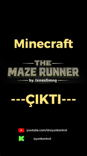 Minecraft MAZE RUNNER MODU !!!