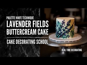 Buttercream Palette Knife Painted Cake [ Cake Decorating For Beginners ]