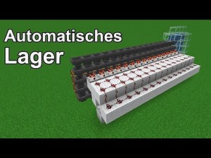 Nie wieder Truhen sortieren | automatisches Redstone Lager | Minecraft Redstone Tutorial