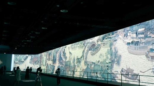 1.1K views · 52 reactions | Experience the timeless Chinese painting "Riverside Scene at Qingming Festival" like never before! Through digital animation, audiences are finding hidden details in this traditional masterpiece. Join us in Guangxi Zhuang Autonomous Region to see for yourself | Xinhua Culture&Travel | Facebook