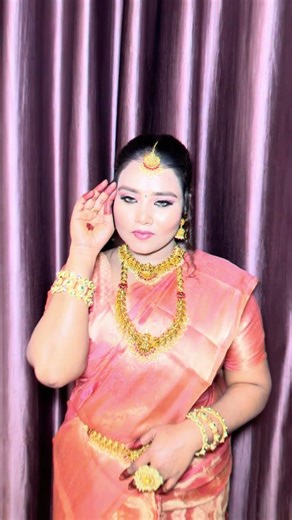 South Indian Bridal Transformation ✨ #bridalmakeup #shorts #makeover