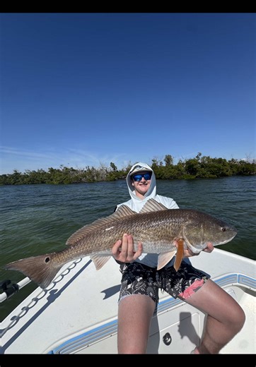 Absolute GIANT 35 inch redfish caught in Boca Grande, Florida! 🔥 Spring fishing in Southwest Florida is heating up and the bull redfish are showing up strong. If you’re looking for the best Boca Grande fishing charter experience, this is your sign to get on the water. Power poles down. Rod bent. Drag screaming. Let’s go! Book your Boca Grande fishing trip today with Southwest Shorelines Fishing Charters. #BocaGrande #FishingCharter #InshoreFishing #redfish #ThingsToDoInFlorida