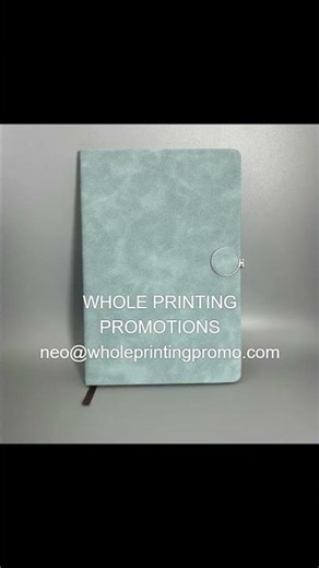 Custom Marble Textured Notebook with Magnetic Ring Clasp