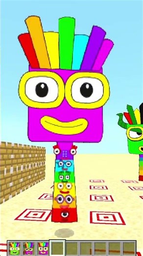 Sprunki OC Numberblocks Seven Phase 1 To Phase 5 Combined In Minecraft