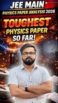 😱 70 Mins for Physics! 😰 JEE Main 2026 6th April Shift 1 Physics Analysis | Hardest Shift? #jeemains