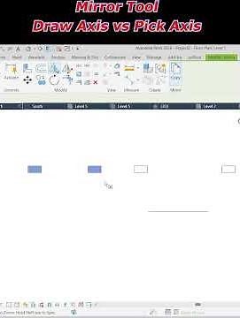 Mirror Tool in Revit | Draw Axis vs Pick Axis Explained 🚀 #shorts #ytshorts #Revit