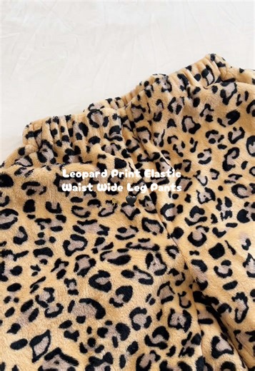 Leopard Print Bow Decor Elastic Waist Wide Leg Pants!! These are so soft!! Warning!! If you don’t want to lay in bed all day along then don’t get these pants!! Because these are super comfortable!! 😫😍 #pants #bottoms #tiktokshopfinds #fashiontiktok #leopardprintpants