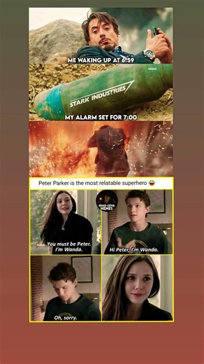 When Your Alarm is Deadlier Than Thanos 😂 | Marvel Meme #marvel #avengers #ironman #trending #shorts