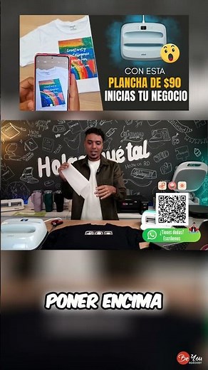 ¡Con $90 haces magia! Vinilo textil, DTF y más con plancha térmica 😱