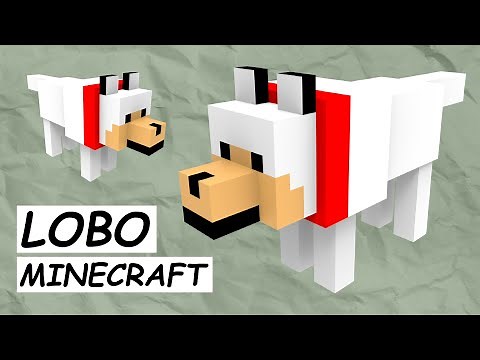 Cómo hacer el lobo de Minecraft en papercraft
