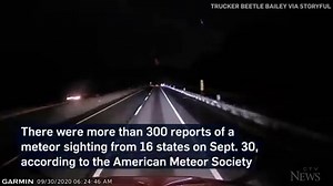 A meteor was captured on video streaking across the night sky in 16 states and southern Ontario. | CTV News